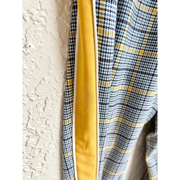 Closed Houndstooth Check Pull On Tapered Leg Pants Multicolor Women 28 / US 6 - Picture 3 of 6